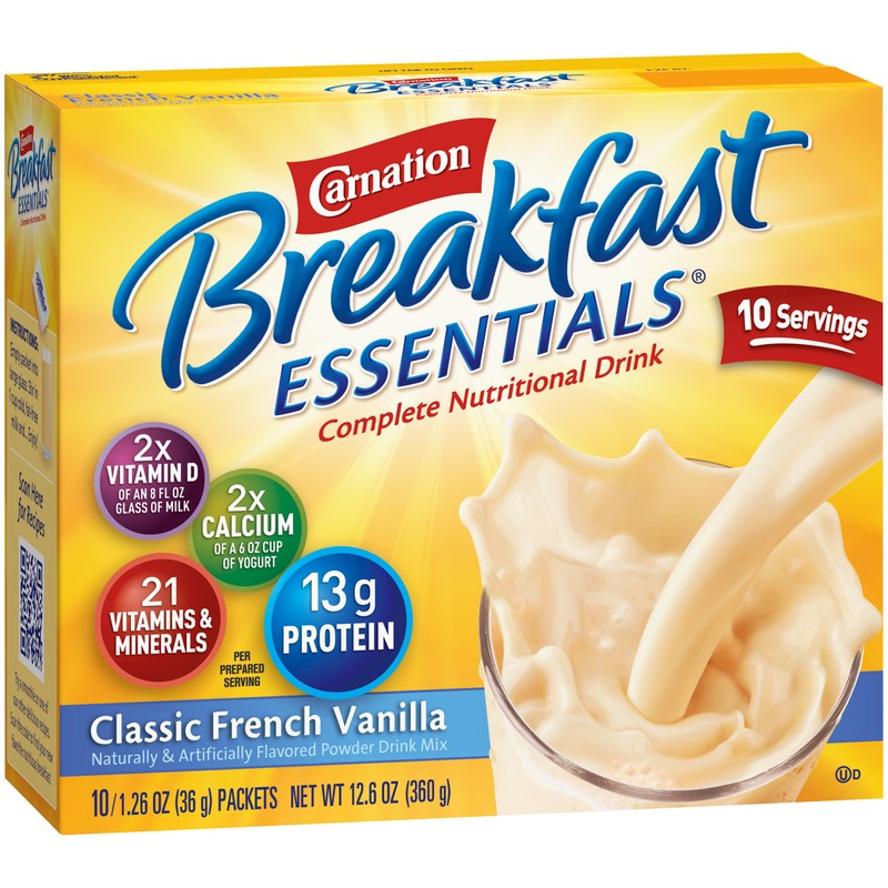 Carnation Breakfast Essentials Instant Breakfast Classic French Vanilla 10ct 2