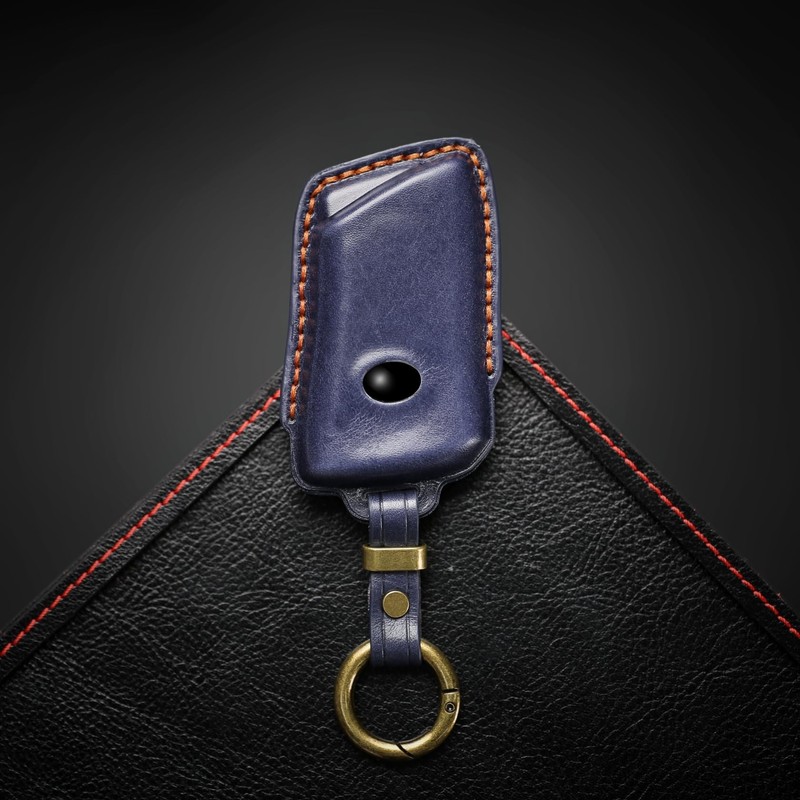 smasol Smart Key Case, Genuine Leather, Key Cover, Premium Design,
