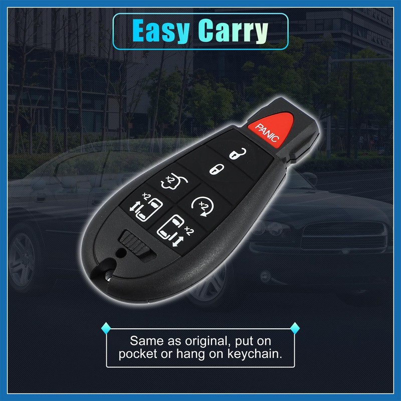 A ABSOPRO Car Key Case 7 Buttons Remote Control Car