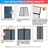 MUCH Magnetic Screen Door Hands Free Mesh Partition Curtain Keeps