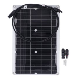 20W 18V Flexible Solar Panel Monocrystalline Solar Charge Board for 12V Battery Security Camera Off Grid Application