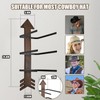 Cowboy Hat Holder Wall Mount Holds up to 3 Hats，Rustic