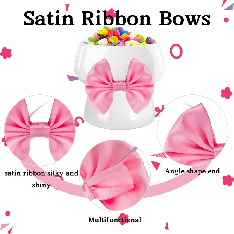 Twist Tie Bows (Rose Pink)