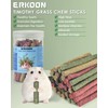 ERKOON Timothy Hay Sticks, Chinchilla Treats, Chew Toys for Teeth