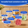 Atecare Heavy Duty Airtight Plastic Containers with Twist Top Lids,
