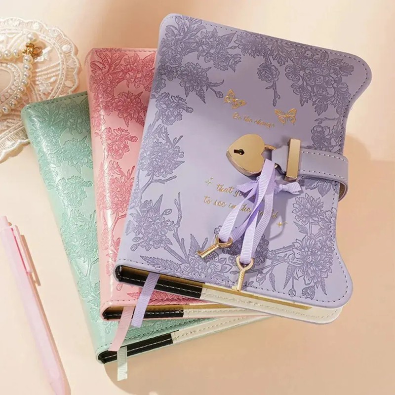 ( Cuaderno Diario Con Candado Y Llaves De Amor En