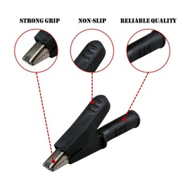 AST Labs Test Lead Banana Plug to Alligator Clip Heavy Duty [3 feet] for DMM Multimeter