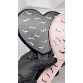 2 Espejos D Maquillaje De Mano Extensión D Pestaña Con Mango