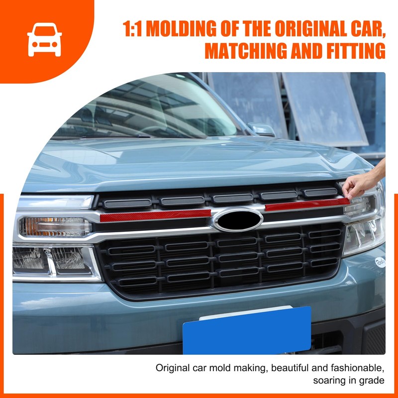 Daeiclru Front Center Grill Insert Cover Trim Compatible with Ford