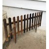 Black Bamboo Picket Garden Fence