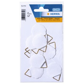 Herma 5752 Picture Hanger (Pack of 10), White, 30 mm