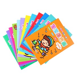 Kisangel 1 Pack Educational Coloring Paper Books for Graffiti Painting Booklets Random Styles Safe and Odorless for Preschool Learning and Parent Interaction Random Color