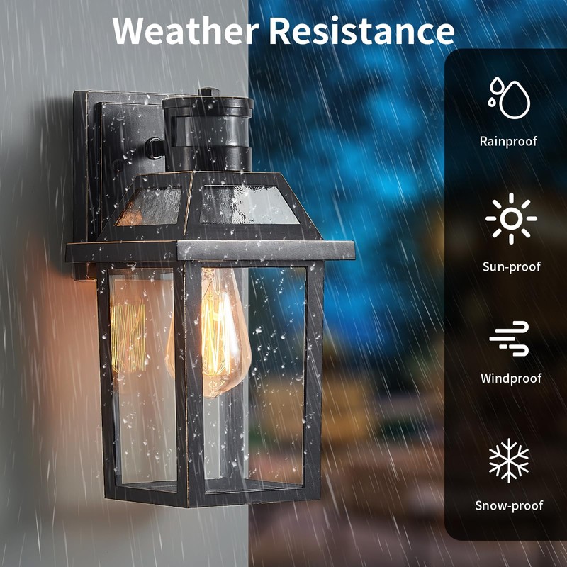 Motion Sensor Outdoor Wall Lights, Porch Light Outdoor 3 Lighting