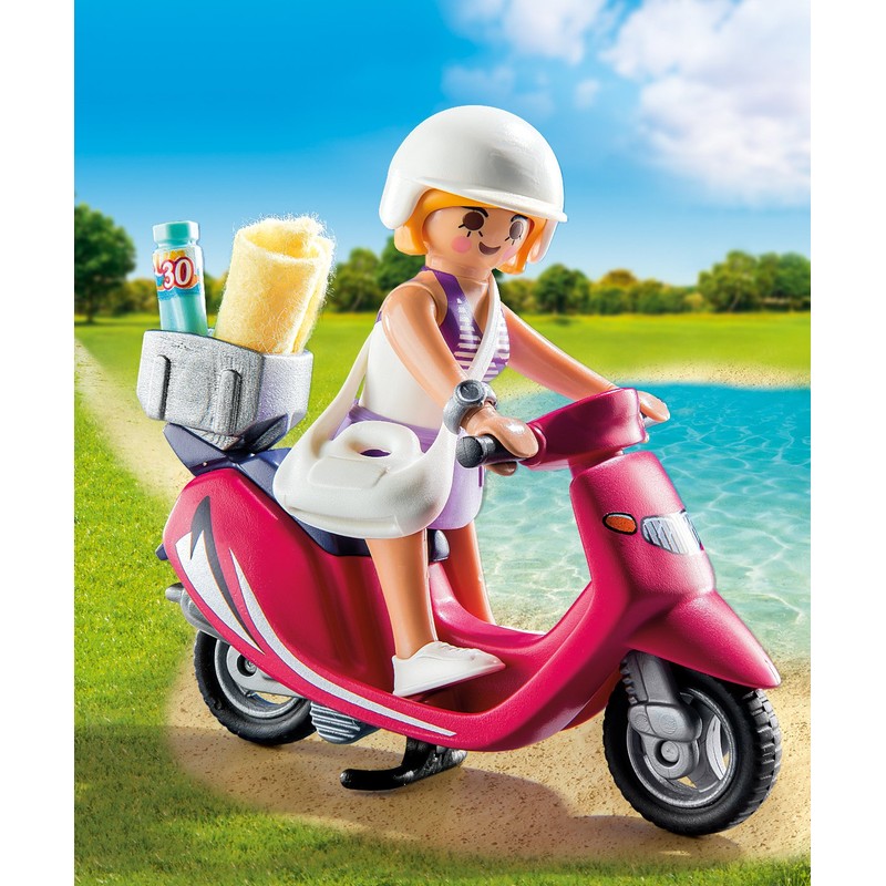 PLAYMOBIL Beachgoer with Scooter Building Set
