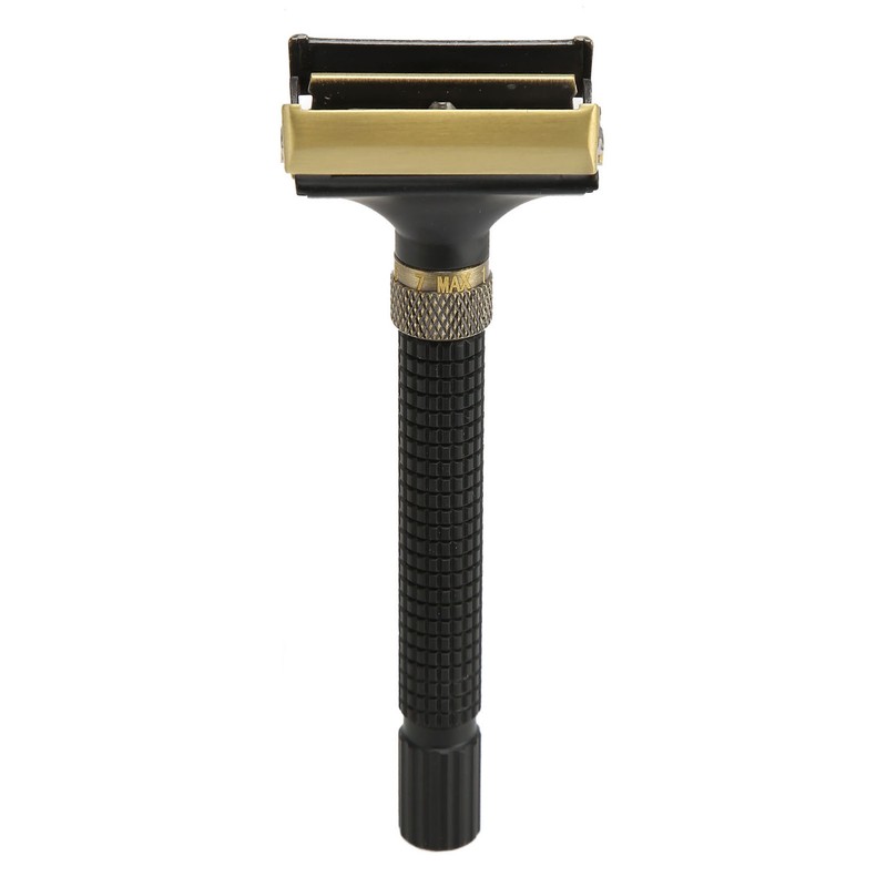 Double Edge Safety Trimmer Reusable Slip Resistant Metal Men Safety