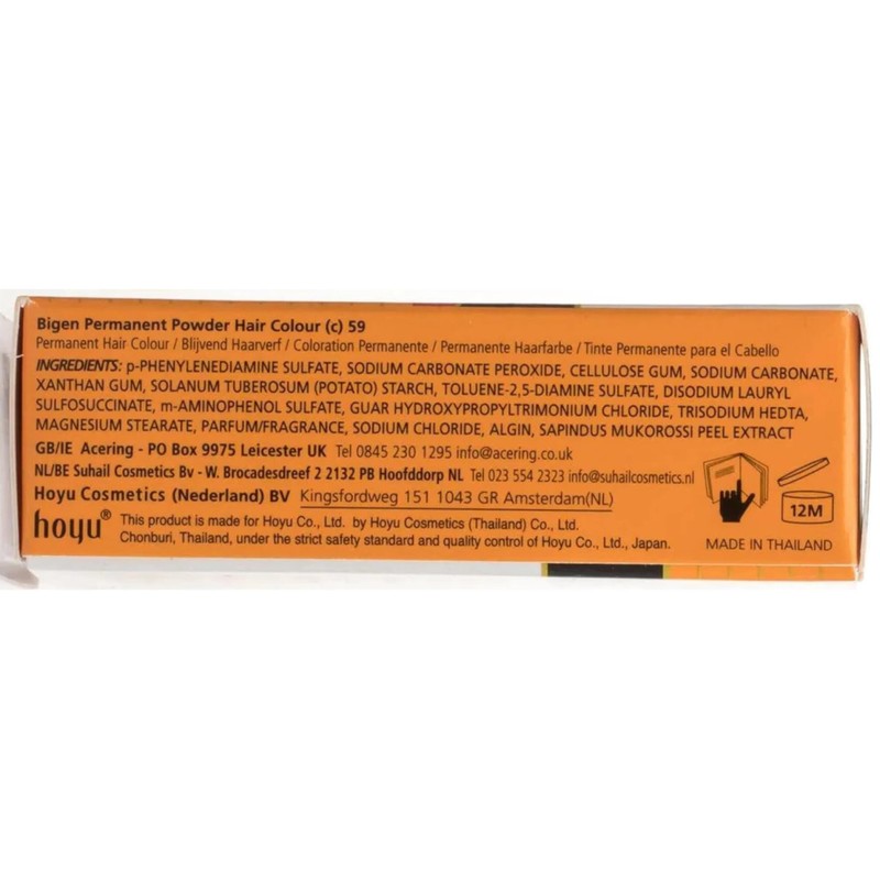 Bigen Permanent Powder Hair Color 59 Oriental Black 1 ea