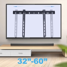 Wall Mount TV Monitor Bracket with Tilts and Extends for Most 32-60 Inch LED LCD OLED Screens,100 200 300 400 VESA Compatible,Max 100lb Capacity (32"-60")