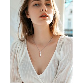 April Birthstone Necklace Birth Stone Jewelry Women Hypoallergenic Necklace Crystal Necklaces for Women Everyday Jewelry for Women
