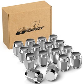 GAsupply M12 x P1.5 Wheel Nut 60° Taper Seat 28mm Length 21HEX Compatible with Mazda, Daihatsu Mitsubishi Lug Nuts Steel Set of 16