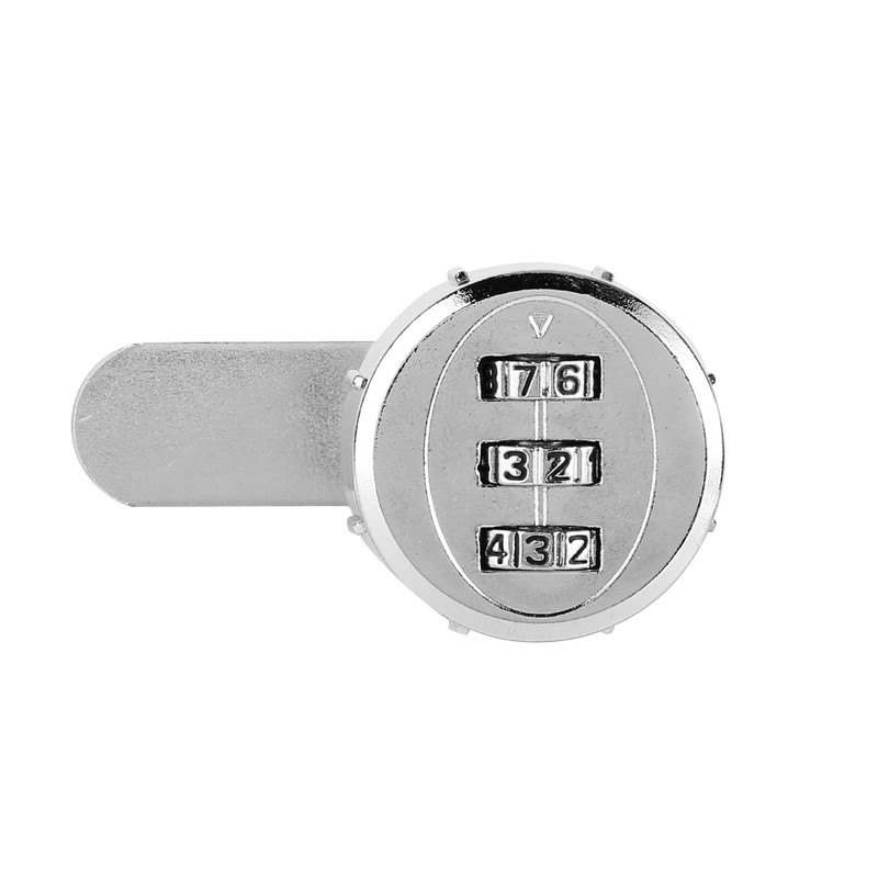 2pcs 30mm/1.18in 3-Digit Mechanical Code Password Lock for Cabinet Wardrobe