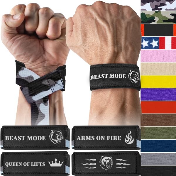 TECEUM Lifting Wrist Straps with Neoprene Padding Support – Black