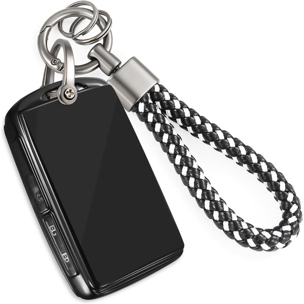 Coverforkey for MZD Key Fob Cover with Upgraded Anti-Lost Metal