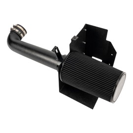 KAX 2.75 inch Cold Air Intake System Kit & Heat Shield Replacement for Jeep Wrangler 2012-2017, Jeep Wrangler JK 2018, High Performance, BLACK