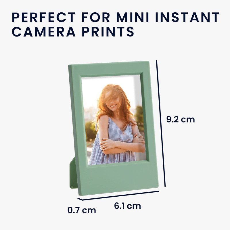 kwmobile Mini Picture Frame Set in Pink/Violet/Light Blue/Light Green -