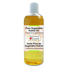 Greenwood Essential Pure Sugandh Kokila Oil (Cinnamomum Glacescens) Natural Therapeutic Quality 200 ml (6.76 oz)