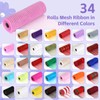 Miegecha Mesh Ribbon for Wreaths 10 Inch x 30 Foot