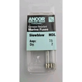 Ancor 2 Pack of Ancor Brand 7.5 Amp  MDL  Marine Grade Fuses # 602075