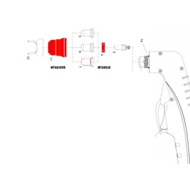 Theia Plasma | Retaining cap 56811 56255 40Amp (2) compatible for Harbor Freight Titanium 45 Plasma cutter 56576
