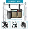 SHIFANQI Wheelchair Bag with Cup Holder, Wheelchair Accessories Armrest Side