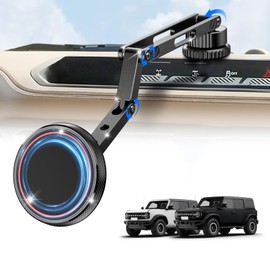 CloudValley Extended Ford Bronco Phone Mount 2021-2026 2/4 Door, Aluminum Alloy Magnetic Phone Holder, Off-Road Stable Anti-Shake No Drill Dash Mount, 360° Adjustable Bronco Accessories Fit All phones