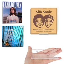 Vinyl Record Wall Mount, 3.94 inch Clear Acrylic Album Record Holder Display Shelf, Display Your Daily Listening in Style, 6 Pack