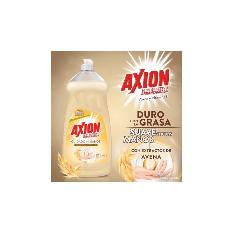 Axion Avena Lavatrastes Líquido Con Vitamina E Suave 640ML