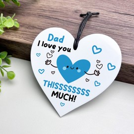 Red Ocean Gift For Dad I Love You This Much BEST DAD Fathers Day Birthday Gift From Daughter Son Christmas For Thank You Gifts Him Love Keepsake