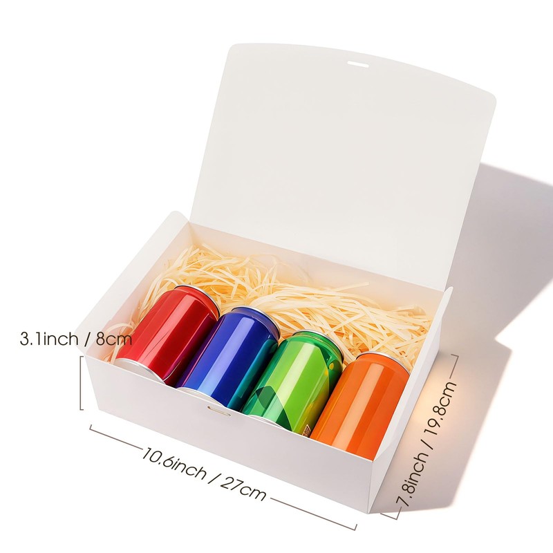 Korpai Gift Boxes 5 Pack 10.6x7.8x3.1 White Bridesmaid Proposal Box,