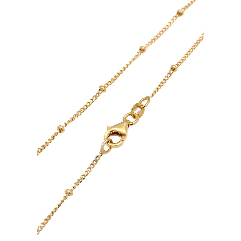 Elli Necklace Shells Starfish Ball Chain Maritime 925 Silver, Sterling