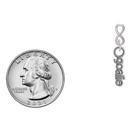 Delight Jewelry Silvertone Goalie Silvertone Infinity Post Earrings