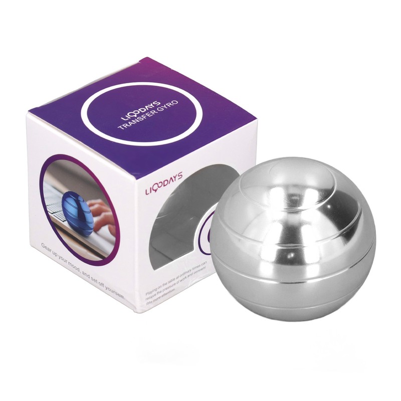 45mm Diameter Gyroscope Ball Alloy Rotating Anxiety Relief Fingertip Decompression