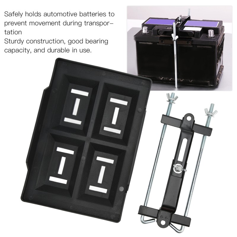 Heavy Duty Car Boat Battery Holder Hold Down Tray with