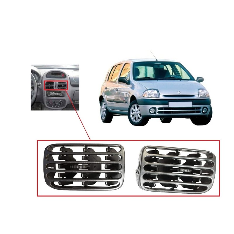 Twowinds - Ventilation Grille 7702258280 Compatible with Renault Clio 2,