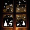 Wall tattoo loft window sticker snowflake set reusable