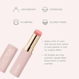 Jouer- Bálsamo labial potenciador de brillo Essential Lip Enhancer: bálsamo labial con color que realza los labios: hidrata, da volumen y nutre.