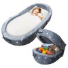 byojia 2in1 Portable Toddler Floor Bed, Foldable Toddler Travel Bed,