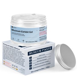INNOVAYOU Clear Exhibit Gel for Museum Exhibit Putty Removable 180g, Reusable Transparent Wax for Collections, Antiques, Glass, Ceramic, Art Crafts