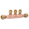 SharkBite 25552LF Manifolds with Push-Fit Branches, 3-Port Open, Brass