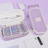 SKYDUE Purple Pencil Case for Girls – Large Capacity Zippered