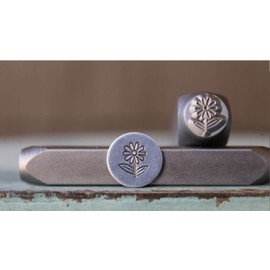 8mm Daisy Flower with Stem Metal Punch Design Stamp - Supply Guy - CH-433